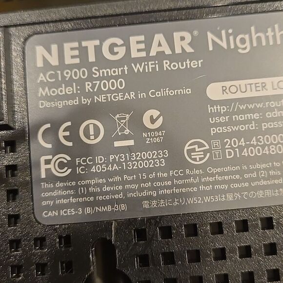 NETGEAR Nighthawk AC1900 Dual Band Wi-Fi Gigabit Router (R7000)electronics Home - Picture 8 of 14